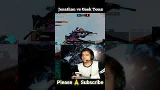 @JONATHANGAMINGYT 🇮🇳 VS @geektomz5680 🇮🇩 Player 1v1  Fights 😱 #jonathan #gaming #shorts