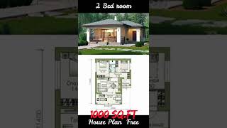 1000 Sq.ft New House Design 2025 #2bedroomhouseplan  #2bedroomhouseplan #newhouse