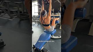 Love these 🔥 #declineabs #abs #absworkout #absworkoutchallenge #core