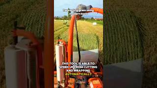 Harvesting grass using modern tools