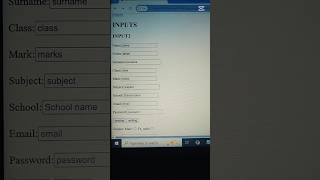 Inputs.code with HTML and CSS. how to make inputs. #subscribe