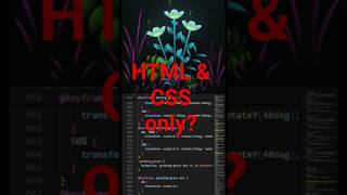 FLOWER ANIMATION using HTML, CSS & JavaScript#programming #html #viral  #coding #shorts #css