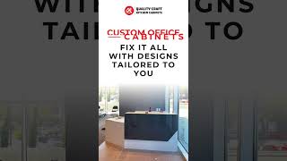 Transform Your Office with Custom Cabinets! 🚀✨ #OfficeUpgrade #qualitycraftkitchencabinet