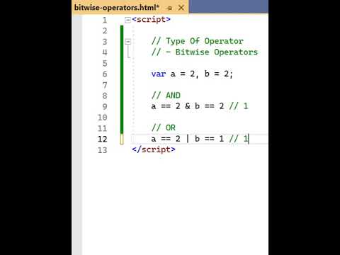 JavaScript Bitwise Operators #shorts #javascript