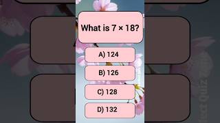Quick Math Brain Test! #MathChallenge #SmartMind #dailyquiz
