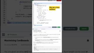 Job-A-Thon GFG full code solution || #gfg#geeksforgeeks#code#solution