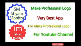 How To Make  A Professional Logo for Youtube Channel With Picsart App,Icon Maker,Logo Maker,Picsart,