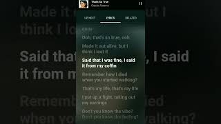 that so true (lyrics) gracie abrams#lyrics #shorts #thatssotrue
