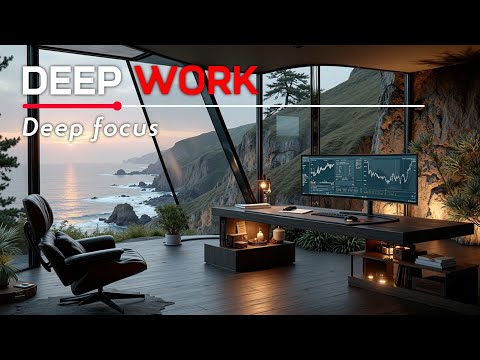 Deep Work Music | Ocean View Focus | Ambient Productivity Study Stream