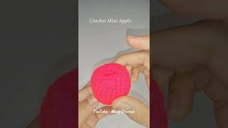 Crochet Mini Apple Tutorial Coming Soon !!! #crochet #kawaiicrochet #miniapple #apple #cute #easy