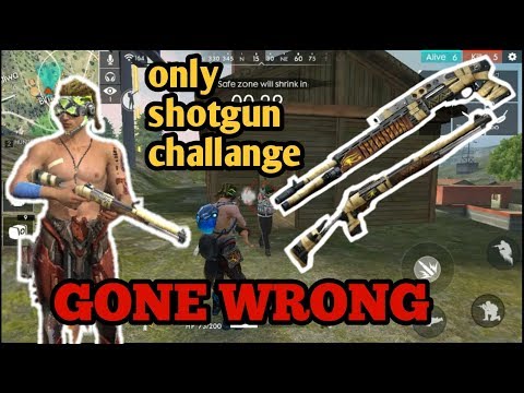 Free fire only shotgun challenge || M1014 & SPAS-12 || GONE WRONG