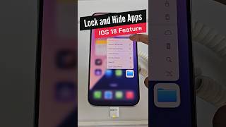 Lock and Hide any app on Iphone using Face ID or Passcode | IOS 18 Feature