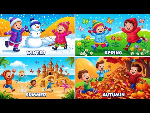 🎶 The Seasons Are Changing! | Kids Rhythm & Rhythmic Songs | Children's Music Poem for Kids 🌸❄️☀️🍂