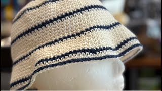 July 21, 2025 Bucket hat crochet class, Sidewalk Sales preview!