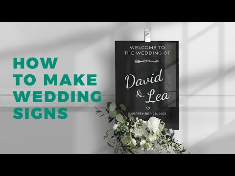 DIY wedding signs that look expensive
