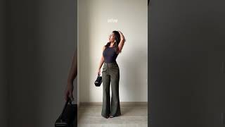 Flared Striped Statement Pants