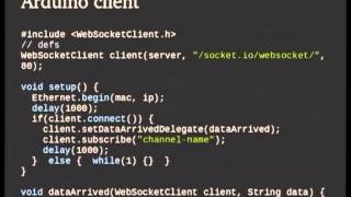 [Linux.conf.au 2012] web interaction physical objects