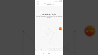 how to set pattern lock in phone