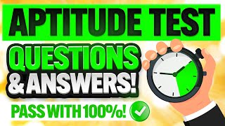 APTITUDE TEST QUESTIONS & ANSWERS! (How to PASS an APTITUDE TEST) PASS your TEST with 100%!