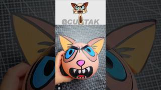 🐯🎈Turning a Balloon into Sprunki OC Grumpy Cat phase 2 #sprunkioc #diyballoon #grumpycat #funny
