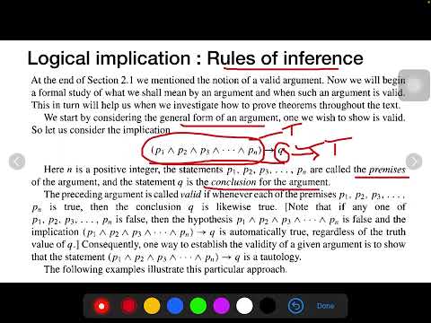 DMS-Logical implication and Rules of Inference