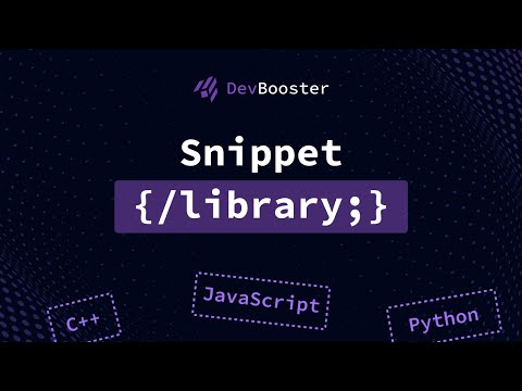Snippet library
