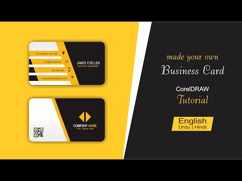 CorelDRAW X7 Tutorial BUSINESS CARD DESIGN IDEAS 2 with Wajid Corel GraphiX