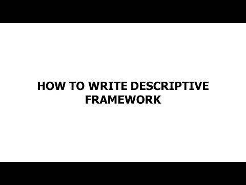 Steps in Formulating Descriptive Conceptual Framework || Simplified Steps