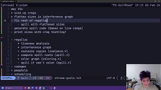 studying compilers every day until i land a compiler role (day 154)