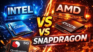 “Intel vs AMD vs Snapdragon ⚡ Ultimate Processor Battle | Kaun Hai Real King?”