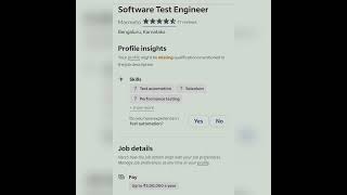 Software Test Engineer#fresher #experienced #youtubeshorts #getemployed #softwaretestingjobs #qajobs