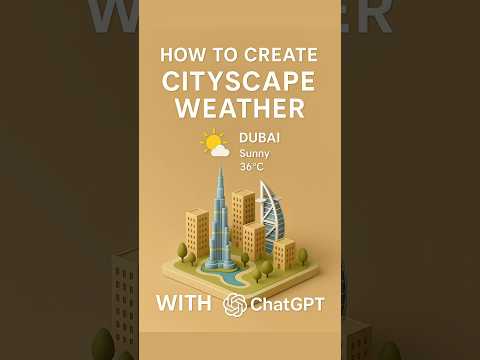 How ChatGPT Turned My City Ideas Into a 3D Weather Masterpiece! #shorts #chatgpt #aitutorial