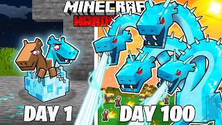 I Survived 100 Days as a DIAMOND HYDRA in HARDCORE Minecraft
