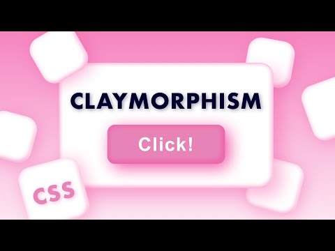 Claymorphism Effect with HTML & CSS