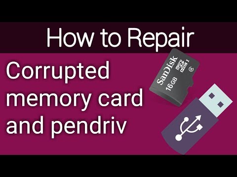 How to Repair Corrupted Memory Card or Pendrive By S R Collection