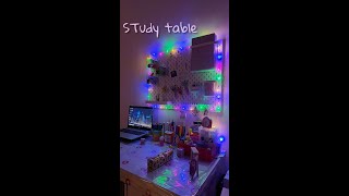 Aesthetic desk tour setup| study space organization| IKEA