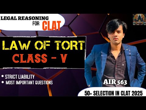 Law of Torts L-5 | CLAT Legal Reasoning | CLAT WAVES