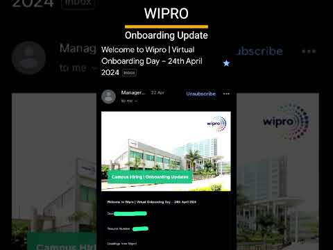 Wipro Onboarding Updates #wipro #wiproonboarding #wiprowilp