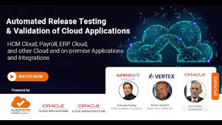 Oracle HCM Cloud Testing | #1 Test Automation Platform for Release & Validation Testing | CloudTestr