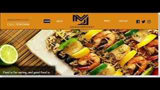 Maharaja Restaurant - Web Design Project by our Student - Yathiraj