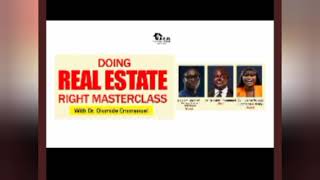 How to do REAL_ESTATE right in NIGERIA & anywhere in the WORLD- Dr. Olumide Emmanuel 