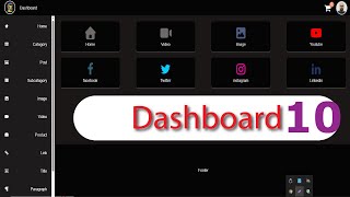How to Dashboard Design responsive HTML CSS JavaScript || #codezara #dashboard #coding