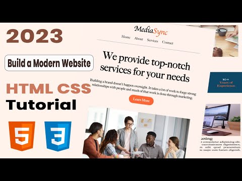 Responsive Landing Page | HTML CSS Tutorial  2023