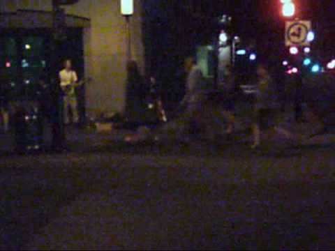 Saturday night, walking down st denis street in Montreal