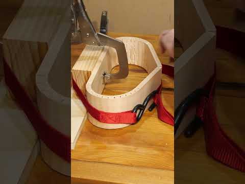 INCREDIBLE Wood Bending | Kerf Bending | Woodworking #shorts