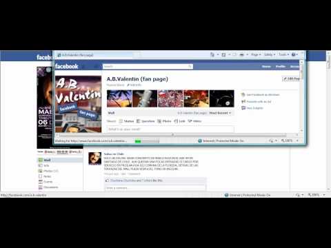 Facebook Fan Page "Facebook As Page"