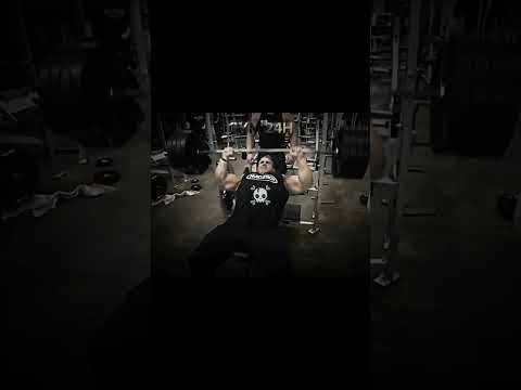 Jay Cutler 185 kg incline bench press