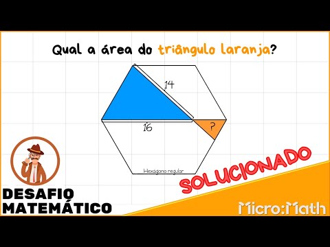 QUAL A ÁREA DO TRIÂNGULO LARANJA??? - DESAFIO MATEMÁTICO - TRIÂNGULOS SEMELHANTES