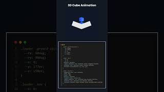 CSS 3D CUBE ANIMATION #csseffect #css3 #javascriptprojects