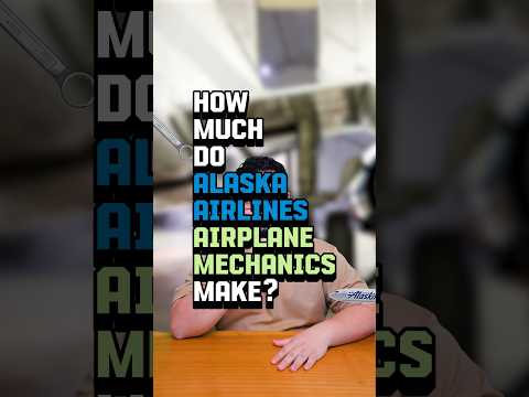 🔧How much do Alaska Airlines airplane mechanics make? #alaskaairlines #boeing737 #airplane